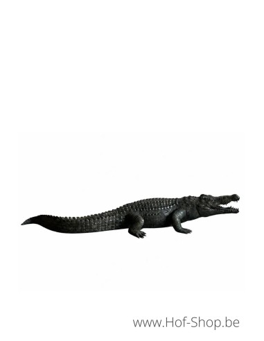 Alligator - statue en bronze (B1581)