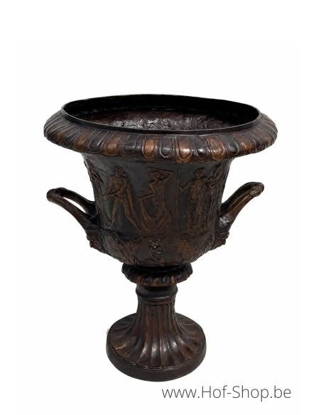 Vase - statue en bronze (B94370)