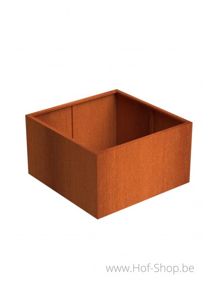 Andes 140 x 140 x 80 cm - Plantenbak in cortenstaal