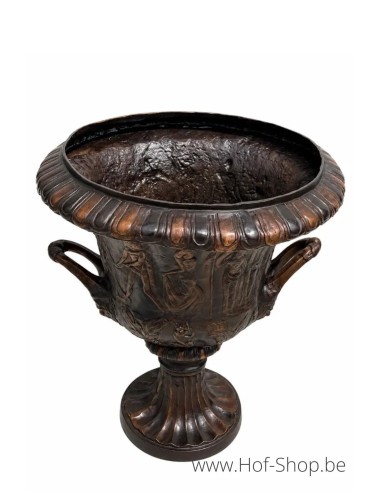 Vase - statue en bronze (B94370)