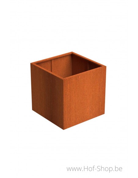 Carrez 100 x 100 x 100 cm - Jardinière Adezz en acier Corten
