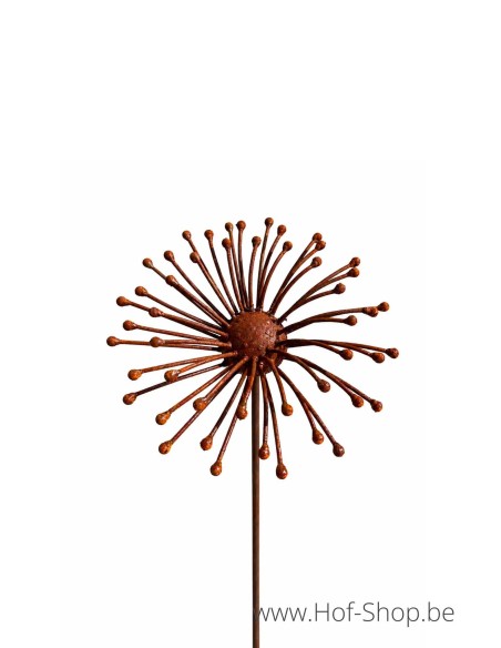 Tuinsteker bloem - metalen figuur in ecoroest (MD60018)