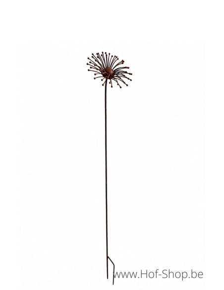 Tuinsteker bloem - metalen figuur in ecoroest (MD60018)