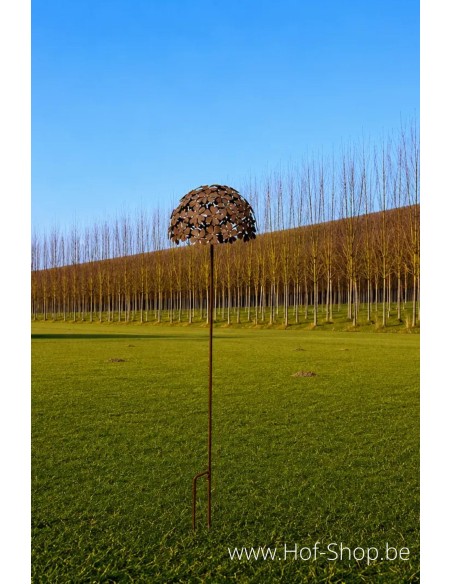 Tuinsteker bloem Small - metalen figuur in ecoroest (MD60019)