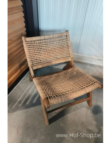 TOONZAALMODEL Julia chair seagrass in walnut - stoel Solace Living