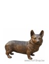 Corgi debout - statue en bronze (BS1103)
