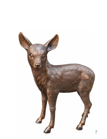 Faon - statue en bronze ( B482-1)