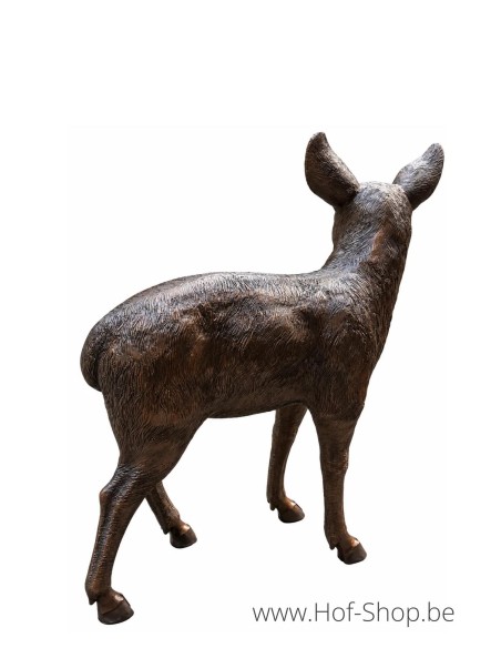 Hertenkalf - bronzen beeld (B482-1)