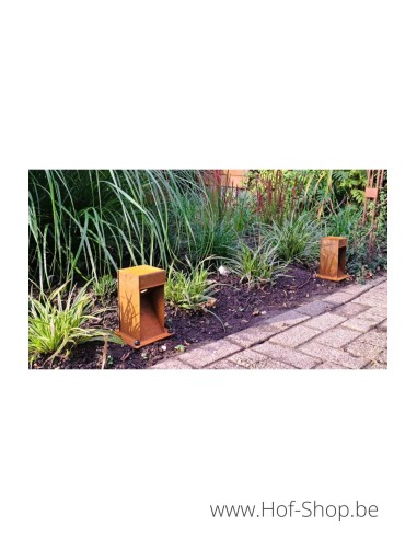 C1S - 200 Éclairage au sol en acier Corten - Éclairage de jardin GARDD