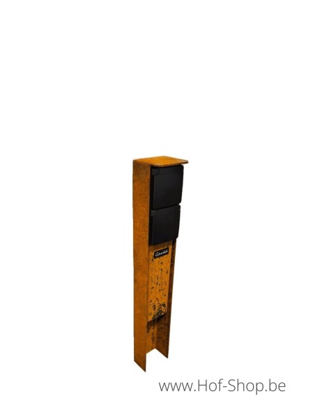 Borne électrique GARDD en acier Corten