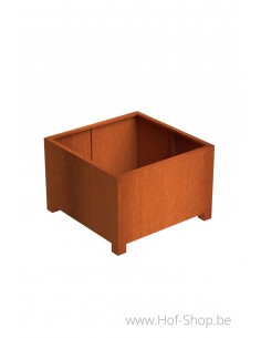Andes met poten 120 x 120 x 80 cm - Plantenbak in cortenstaal
