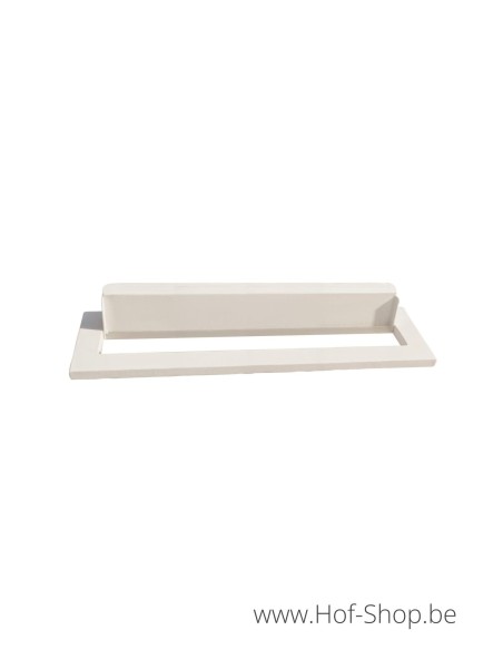 Volet de boîte aux lettres blanc 31 x 8 cm  - volet de boîte aux lettres galvanisé
