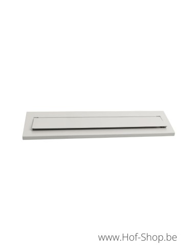 Volet de boîte aux lettres blanc 31 x 8 cm  - volet de boîte aux lettres galvanisé