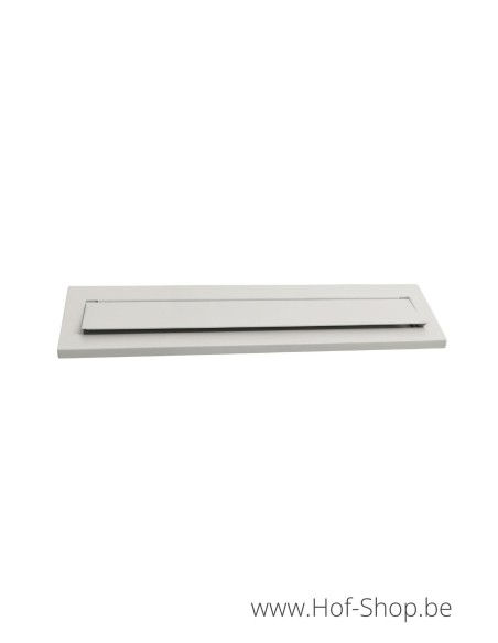 Volet de boîte aux lettres blanc 31 x 8 cm  - volet de boîte aux lettres galvanisé