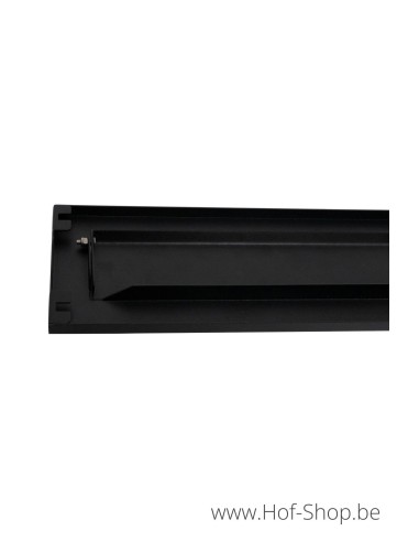 Brievenbusklep zwart 31 x 8 cm - gegalvaniseerde brievenbusklep