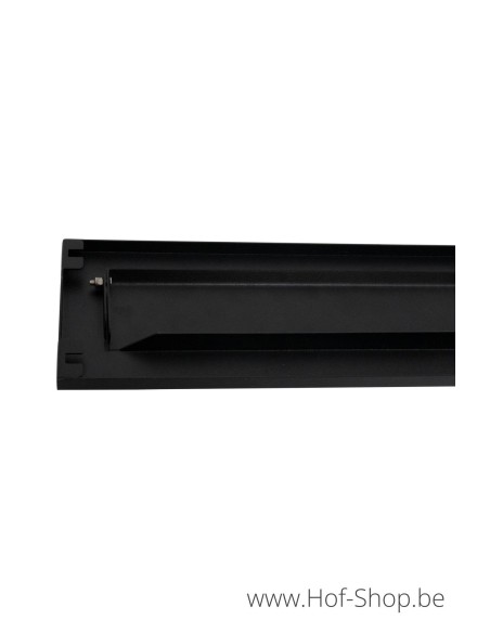 Volet de boîte aux lettres noir 31 x 8 cm - volet de boîte aux lettres galvanisé