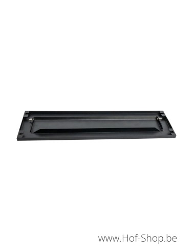 Brievenbusklep zwart 31 x 8 cm - gegalvaniseerde brievenbusklep