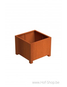 Andes met poten 100 x 100 x 80 cm - Plantenbak in cortenstaal