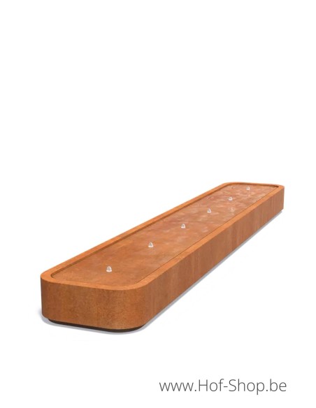 Table d'eau Premium 600 x 100 x 40 cm - Adezz Table d'eau en acier corten