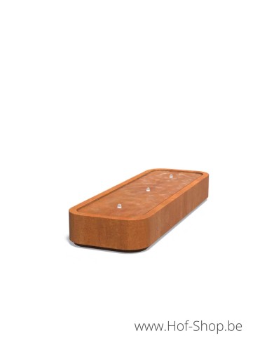 Watertafel Premium 300 x 100 x 40 cm - Watertafel Adezz cortenstaal