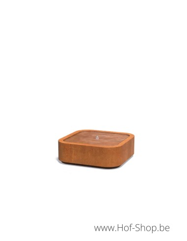 Table d'eau Premium 100 x  100 x 40 cm - Adezz Table d'eau en acier corten