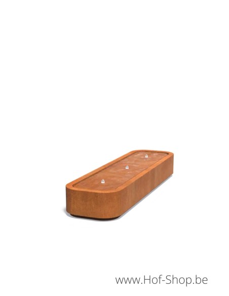 Watertafel Premium 300 x 80 x 40 cm - Watertafel Adezz cortenstaal