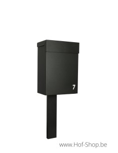 Topak met staander in RAL 9005 - ONZO pakketbus aluminium