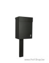 Topak sur un support en RAL 9005 - ONZO boîte à colis aluminium