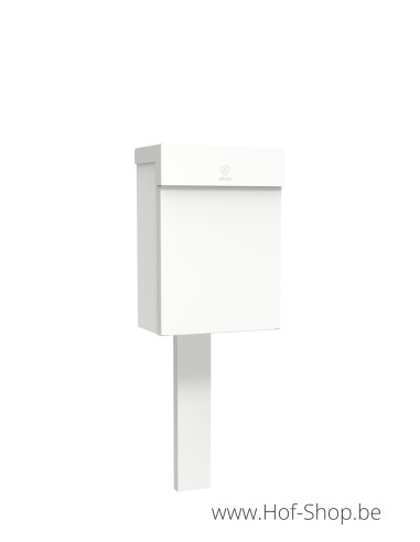 Topak sur un support en RAL 9016 - ONZO boîte à colis aluminium