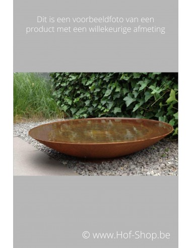 Pièce d’eau 80 x 21 cm - Adezz Écuelle en acier Corten