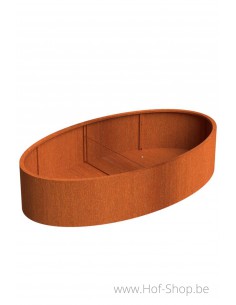 Ellipse  - Plantenbak in cortenstaal