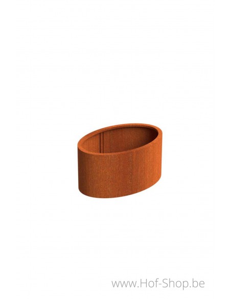 Ellipse 120 x 80 x 60 cm - Jardinière Adezz en acier corten