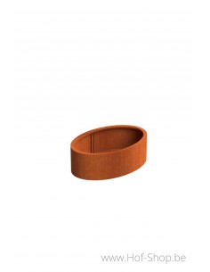 Ellipse 120 x 80 x 40 cm - Jardinière Adezz en acier corten