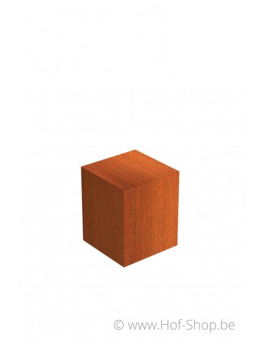Socle 50 x 50 x 60 - socle en acier corten