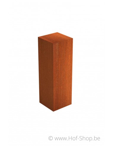 Socle 40 x 40 x 120 - socle en acier corten