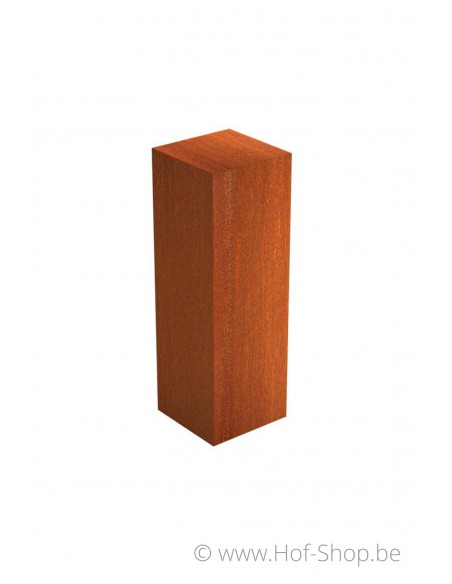 Sokkel Pedestal 40x40x120 - zuil in cortenstaal
