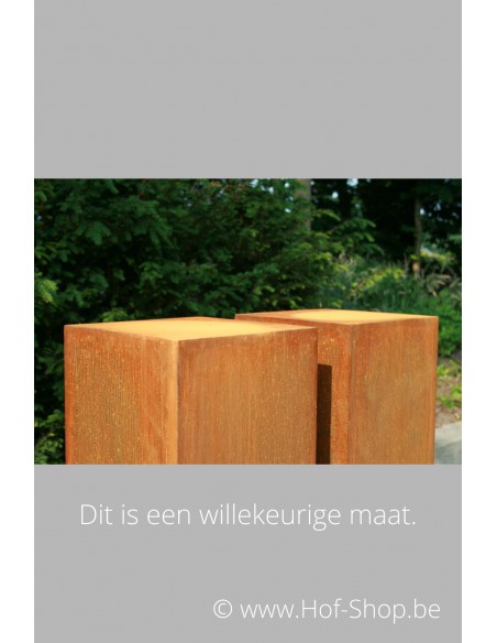Sokkel Pedestal - zuil in cortenstaal