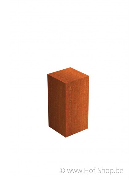 Sokkel Pedestal 40x40x80 - zuil in cortenstaal