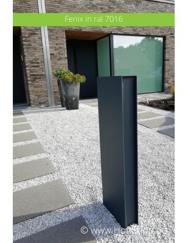 Fenix RAL 9005 - Boîte aux lettres Albo aluminium