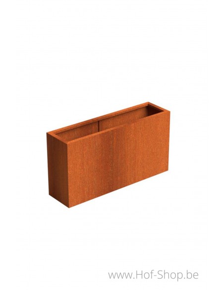 Carrez 150 x 40 x 80 cm - Jardinière Adezz en acier Corten