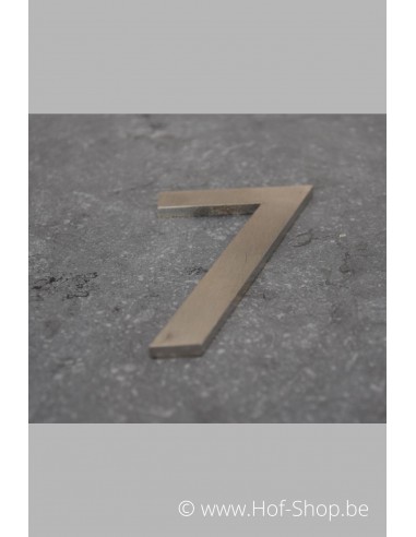 OUTLET Numéro 7 en inox (12 cm de haut) - Numéro de maison Adezz