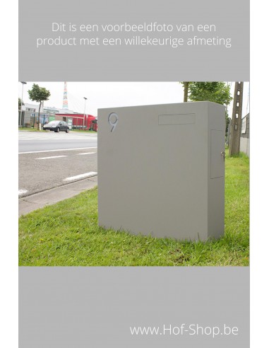 Carré gelakt - brievenbus inox