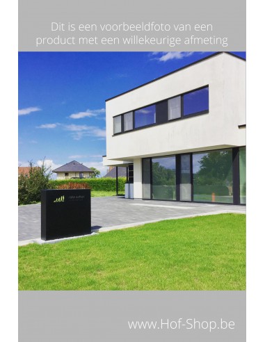 Carré gelakt - brievenbus inox