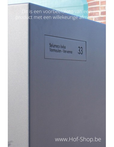 Carré gelakt - brievenbus inox