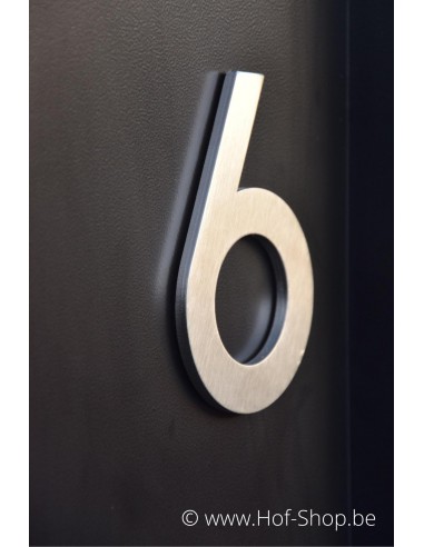 OUTLET Numéro 7 en inox (12 cm de haut) - Numéro de maison Adezz