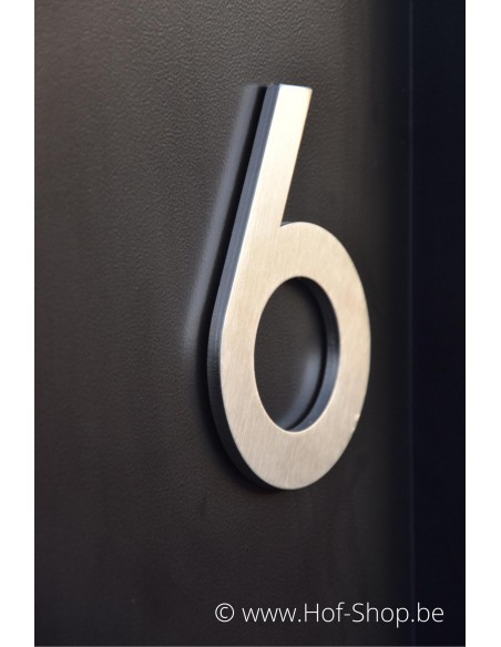 OUTLET Numéro 0 en inox (12 cm de haut) - Numéro de maison Adezz