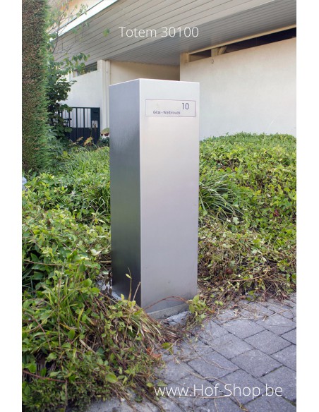 Totem - brievenbus inox