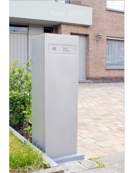 Totem - brievenbus inox