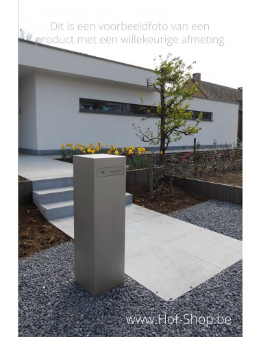 Totem - brievenbus inox