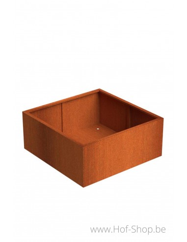 Andes 140 x 140 x 60 cm - Plantenbak in cortenstaal